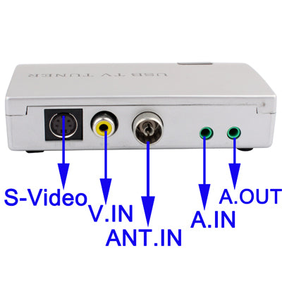External TV Tuner Box, Supports NTSC, PAL or SECAM System, for LCD BOX Monitor(Silver)