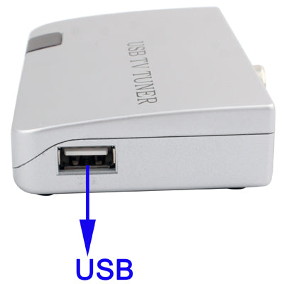 External TV Tuner Box, Supports NTSC, PAL or SECAM System, for LCD BOX Monitor(Silver)