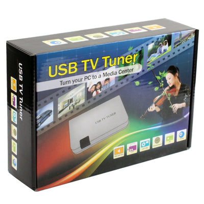 External TV Tuner Box, Supports NTSC, PAL or SECAM System, for LCD BOX Monitor(Silver)