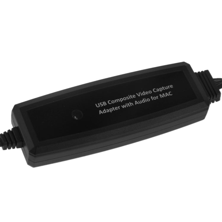 Composite to USB Video Capture Adapter with Audio for MAC(Transparent)