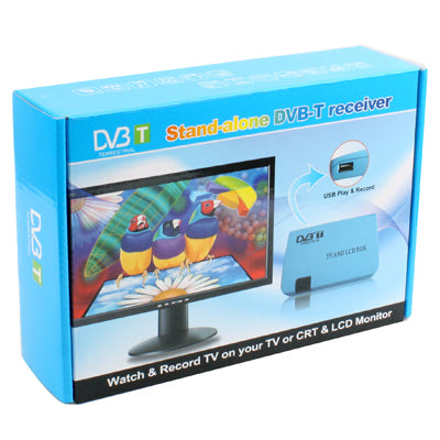 Stand-alone DVB-T Receiver TV / LCD Box(Blue)