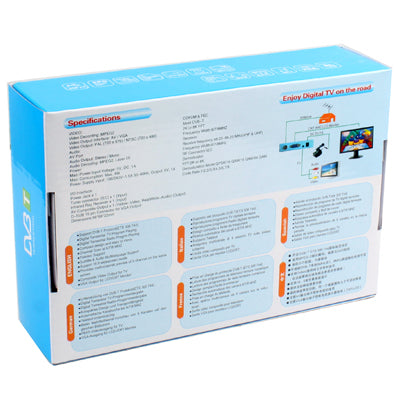 Stand-alone DVB-T Receiver TV / LCD Box(Blue)