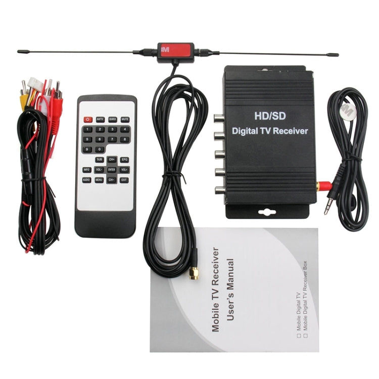 High Speed ISDB-T Mobile Digital Car TV Receiver, Suit for Brazil / Peru / Chile etc. South America Market(Black)