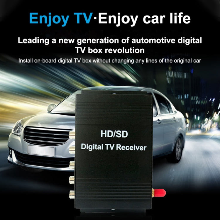 High Speed ISDB-T Mobile Digital Car TV Receiver, Suit for Brazil / Peru / Chile etc. South America Market(Black)