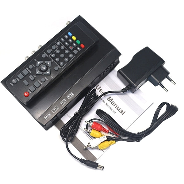 M5-S2 HDMI Digital Video Broadcasting Full HD DVB-S2 Satellite TV Receiver HDTV DVB-S2 Set Top Box(Black)