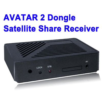AVATAR 2 Dongle Satellite Share Receiver, Only Using in Africa(Black)