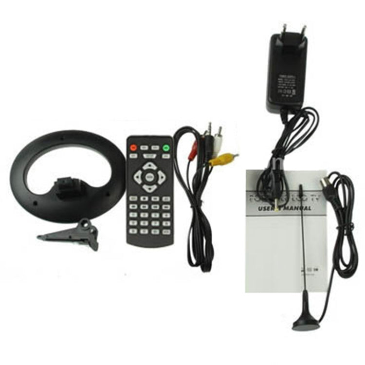 NS701 7.5 inch TFT LCD Color Analog TV with Wide View Angle, Support SD/MMC Card, USB Flash Disk(Black)