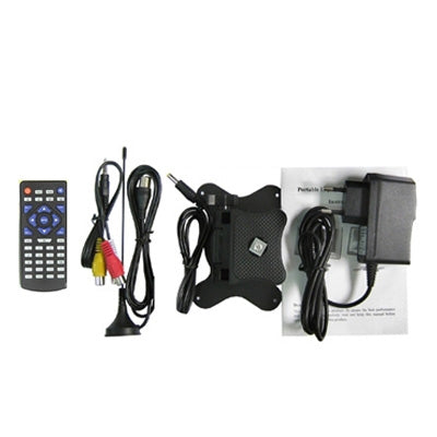 9.8 inch Wide LCD mini monitor/Analog TV with FM Radio, Support SD/MMC Card, USB flash disk(Black)
