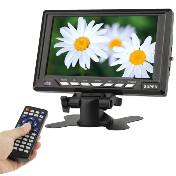 7.8 inch Wide LCD Mini Monitor / Analog TV with wide View Angle, Support SD / MMC Card, USB Flash Disk, AV In Function (DA-701C)