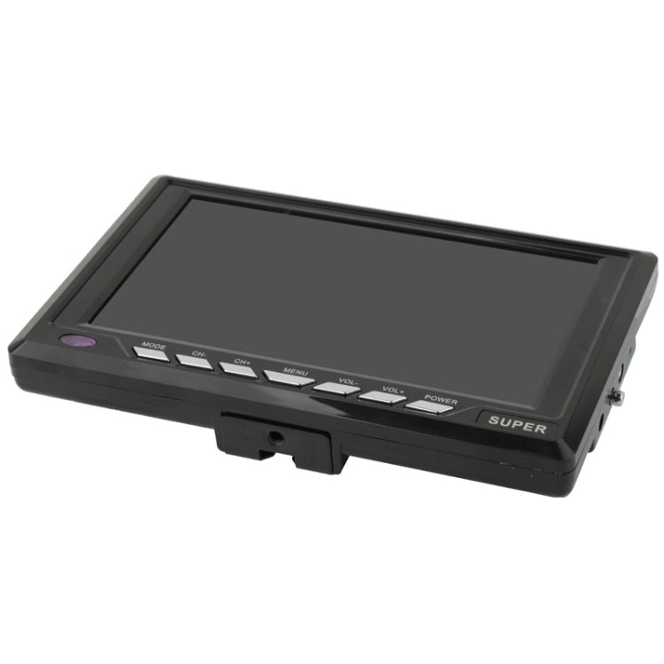 7.8 inch Wide LCD Mini Monitor / Analog TV with wide View Angle, Support SD / MMC Card, USB Flash Disk, AV In Function (DA-701C)