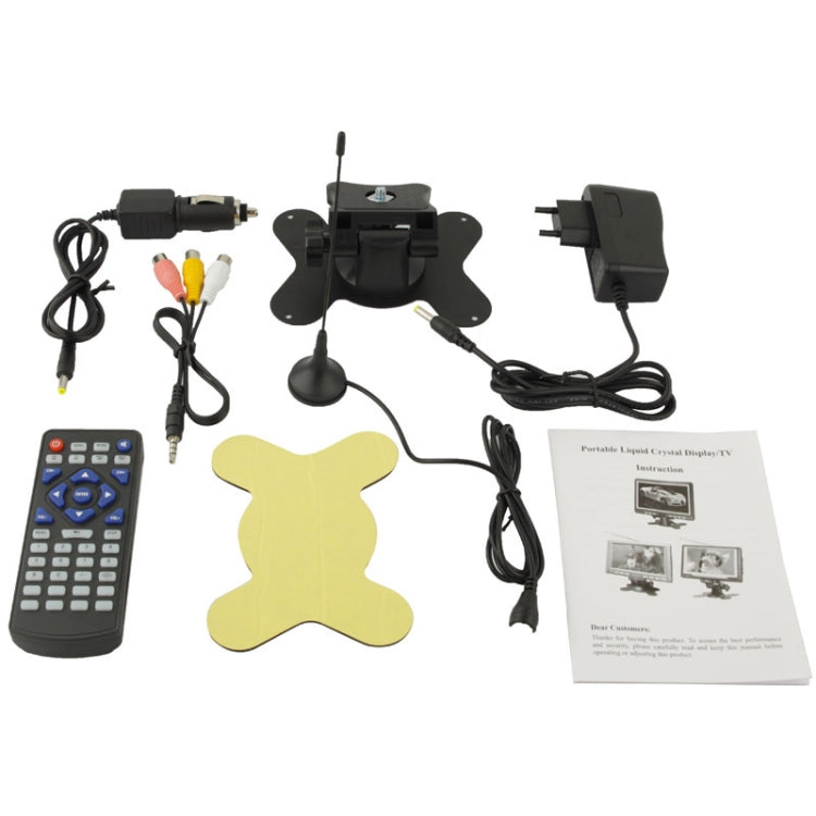 7.8 inch Wide LCD Mini Monitor / Analog TV with wide View Angle, Support SD / MMC Card, USB Flash Disk, AV In Function (DA-701C)