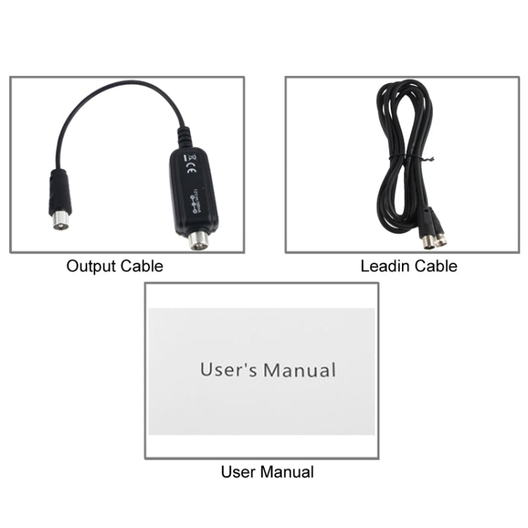 36dBi UHF / VHF / FM / DVB-T Amplified Indoor TV Antenna (D-317)