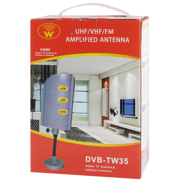 36dBi UHF / VHF / FM / DVB-T Amplified Indoor TV Antenna (D-317)