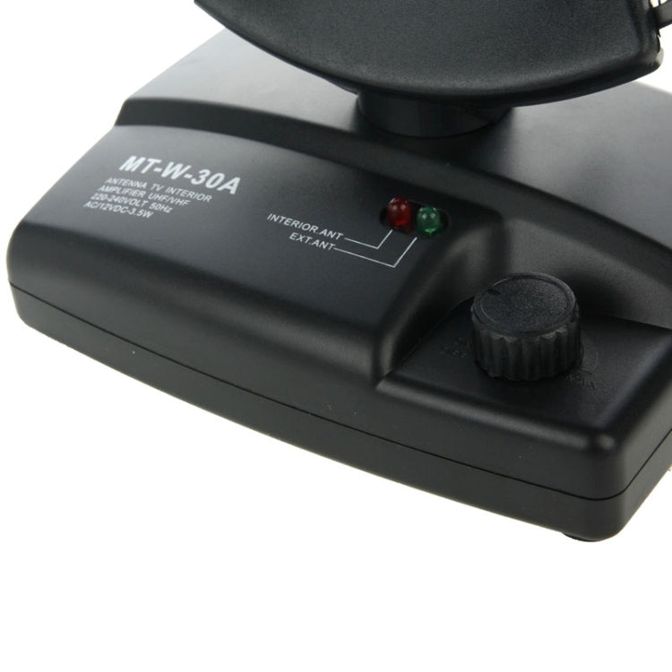 UHF / VHF / FM / DVB-T Amplified Indoor TV Antenna (MT-W-30A)(Black)