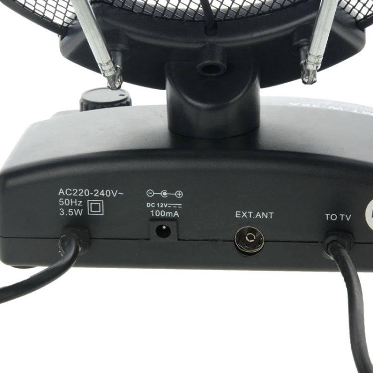 UHF / VHF / FM / DVB-T Amplified Indoor TV Antenna (MT-W-30A)(Black)