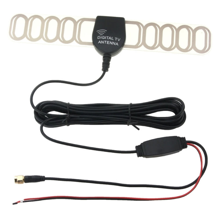 36dBi SMA Connector Car Digital TV Box Antenna(Black)