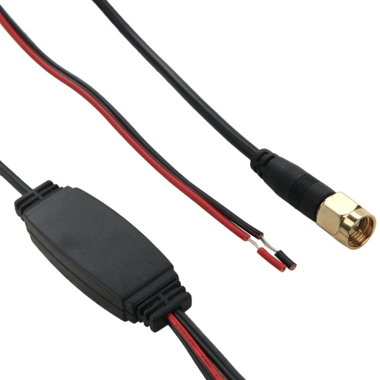 36dBi SMA Connector Car Digital TV Box Antenna(Black)