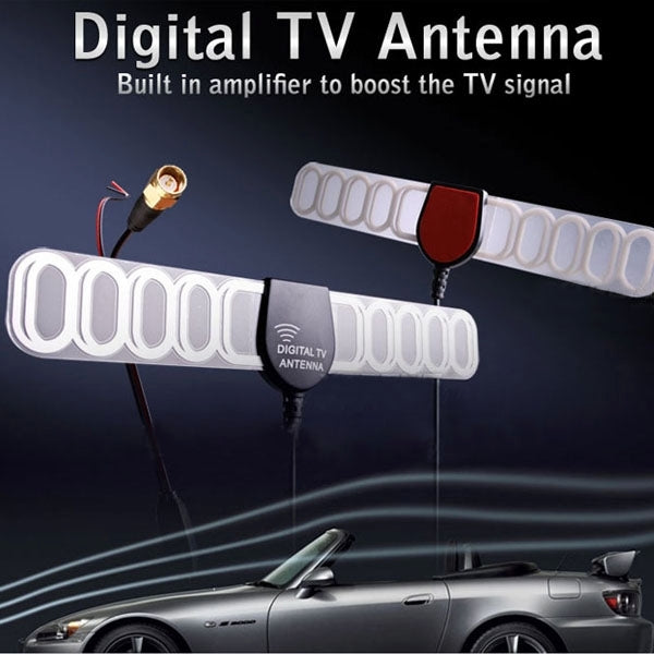 36dBi SMA Connector Car Digital TV Box Antenna(Black)