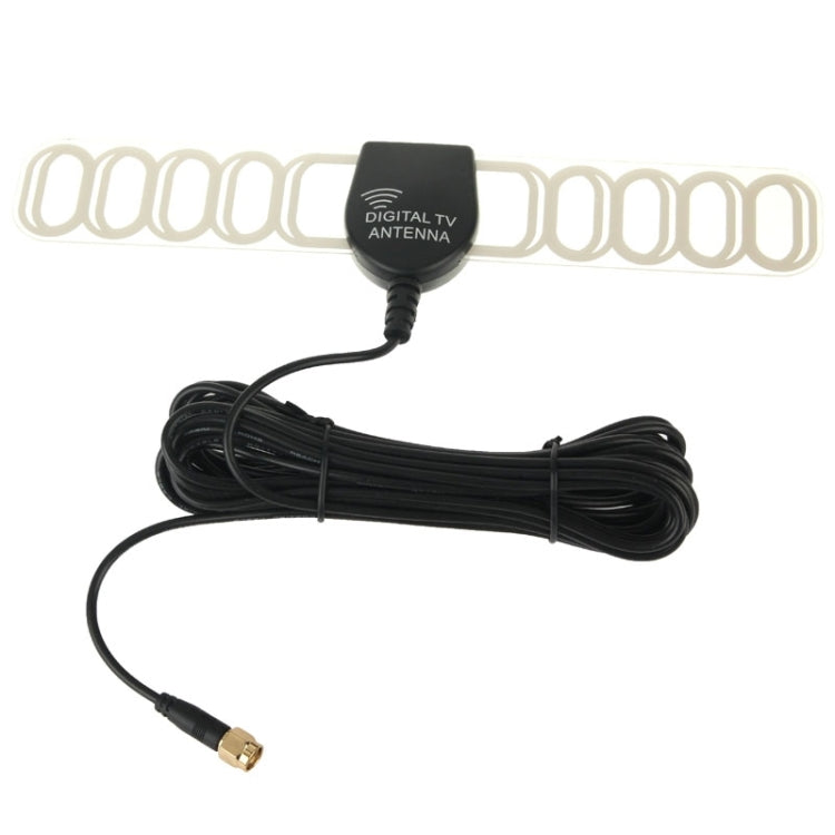 30dBi SMA Connector Car Digital TV Box Antenna(Black)