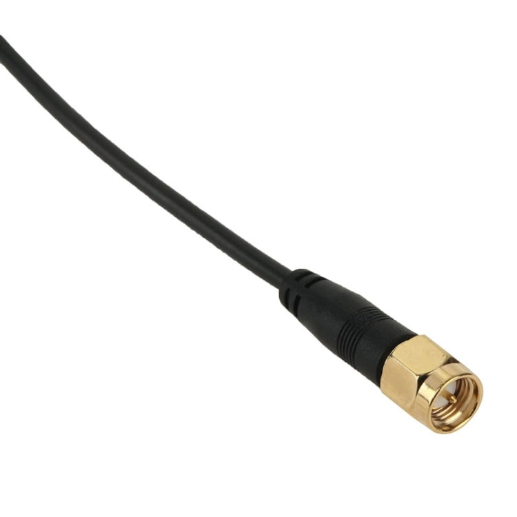 30dBi SMA Connector Car Digital TV Box Antenna(Black)