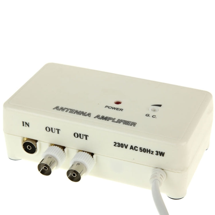 High Quality TV330 Indoor Antenna Amplifier with Gain Control(White)