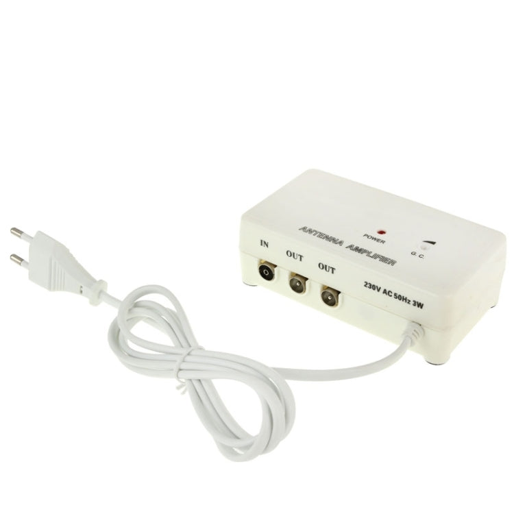 High Quality TV330 Indoor Antenna Amplifier with Gain Control(White)
