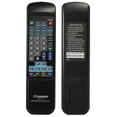 10 in 1 Universal Remote Control TV VCR VCD DVD CD (RM-101)(Black)