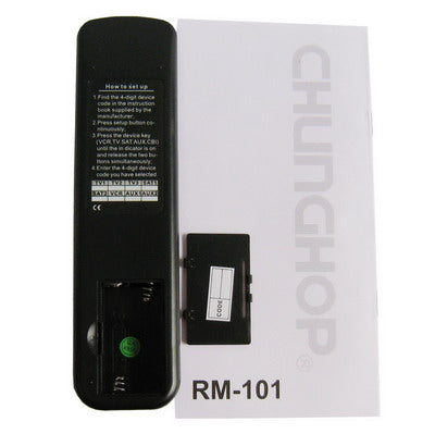 10 in 1 Universal Remote Control TV VCR VCD DVD CD (RM-101)(Black)