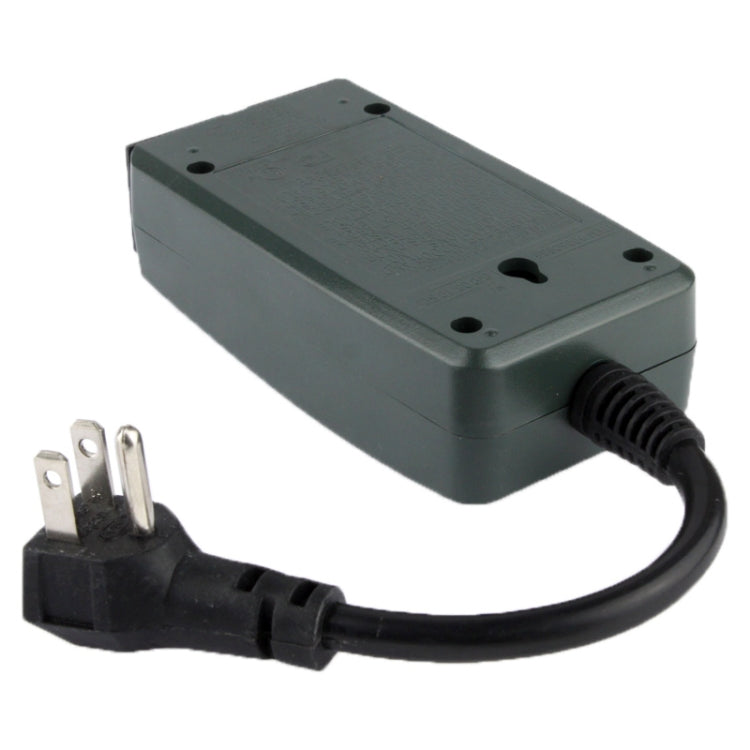 2-Outlet Outdoor Wireless Remote Control Switch Outlet(Black)