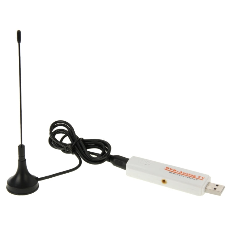 Mini Digital USB 2.0 Dual Module DVB Analog TV Stick, Support FM + AV + DVB-T / T2 / C