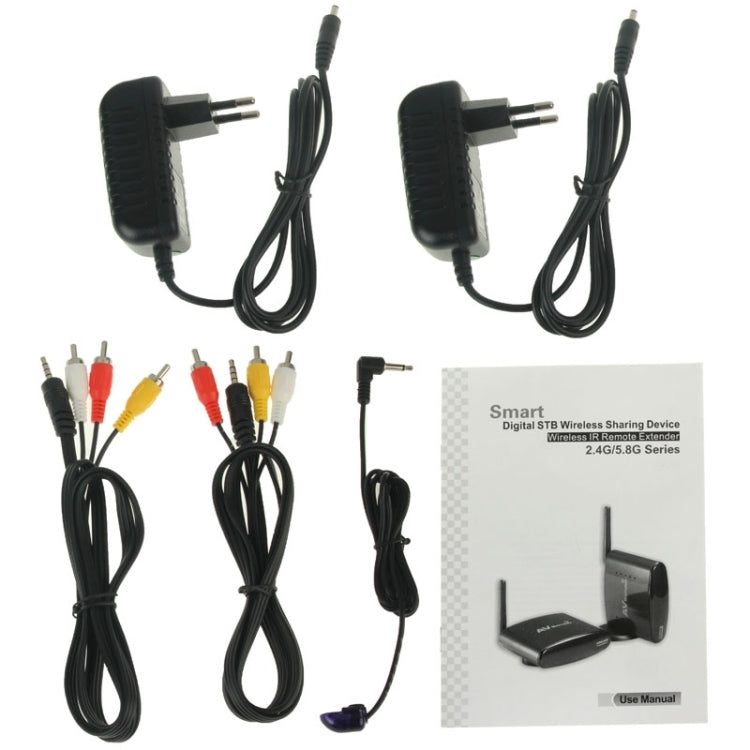 2.4G Smart Digital STB Wireless Sharing Device AV Transmitter & Receiver System, Support DVD / DVR / IPTV / CCTV Camera
