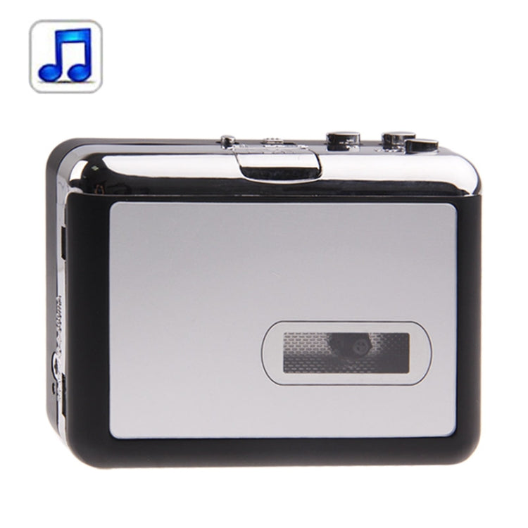 Plug and Play TF Card/Micro SD Cassette Tape to MP3 Converter (Black + Silver)