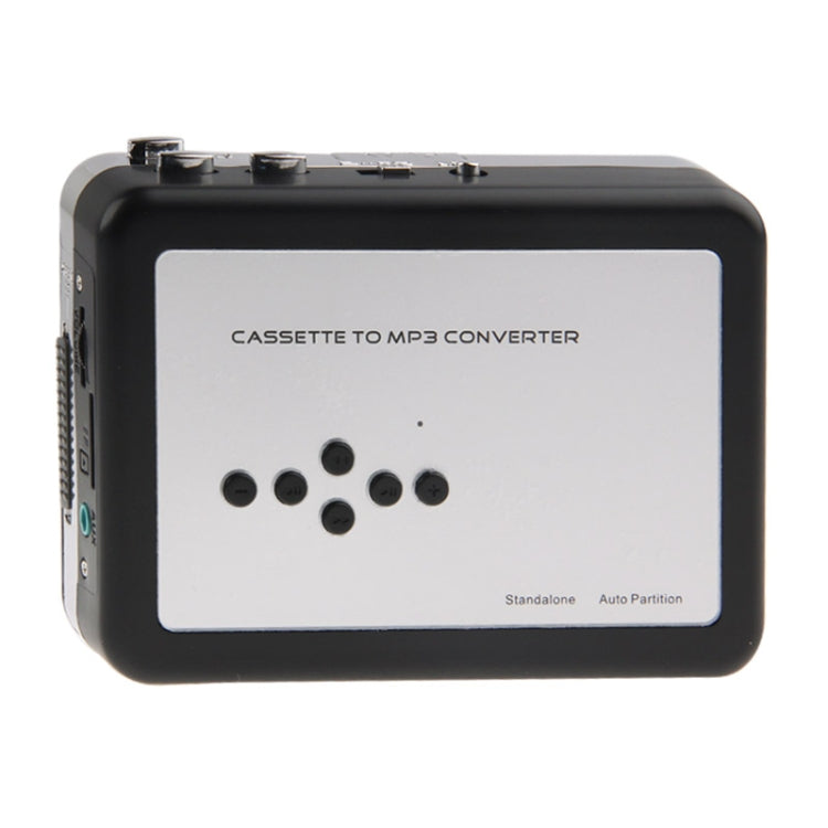 Plug and Play TF Card/Micro SD Cassette Tape to MP3 Converter (Black + Silver)