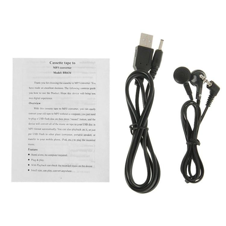 Portable Cassette to USB / MP3 Music Converter Capture Audio Music Player