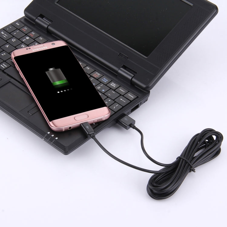 3m Micro USB Port USB Data Cable(Black)