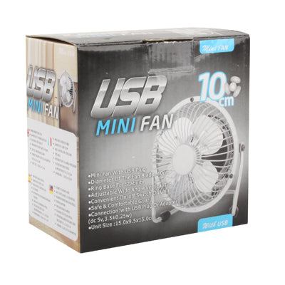 Metal Series Mini Desktop USB Fan(Black)