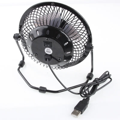 Metal Series Mini USB Fan, 360 Degree Rotate (Black)