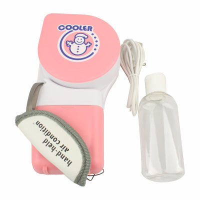 Hand-Held USB Air Condition Fan(Pink)