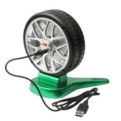 Wheel Style USB Desk Cooling Fan for Notebook