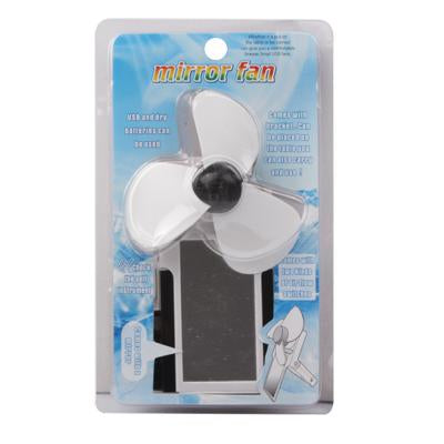Electric USB Mini Cooling Fan USB Device Gadget with Mirror & Bracket