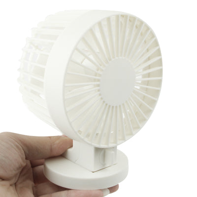 MSF-806 USB Dual Layers Blades Fan with Switch, Size: 13 x 10 x 7cm(White)