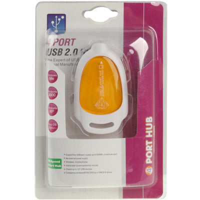 Mini Hi-Speed 4 Port USB 2.0 Hub,Support 500GB HDD