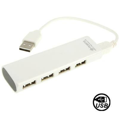 High Speed 4-Port USB 2.0 Hub, Plug and Play