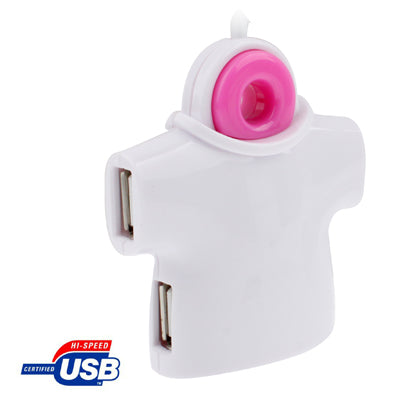 T-Shirt Shape High Performance 4 Port USB 2.0 HUB, Plug and Play