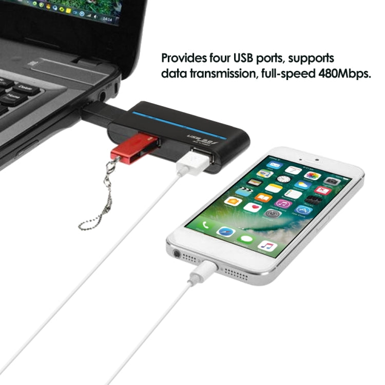 180 Degree Rotating USB 3.0 USB Hub Folding USB 4 Ports Splitter