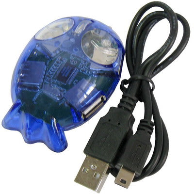 4 Ports USB 2.0 HUB(Blue)