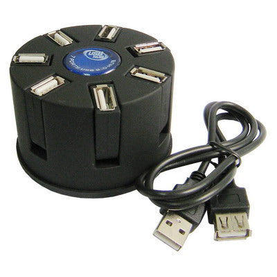 Hi-Speed 7 Ports USB 2.0 HUB(Black)