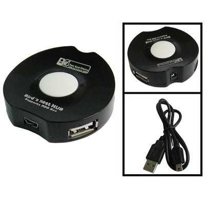 4 Port USB 2.0 HUB(Black)