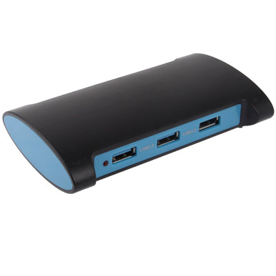 Super Speed 5 Gbps Network Server Shape 3-Port USB 3.0 HUB with Stand,Supports TF / Micro SD / MS / M2 / CF series