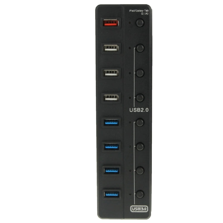 5Gbps Super Speed 8 Ports USB HUB with LED Indication & Power Switches